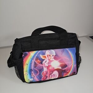 Colorful Insulated Lunch Bag with Rainbow Design